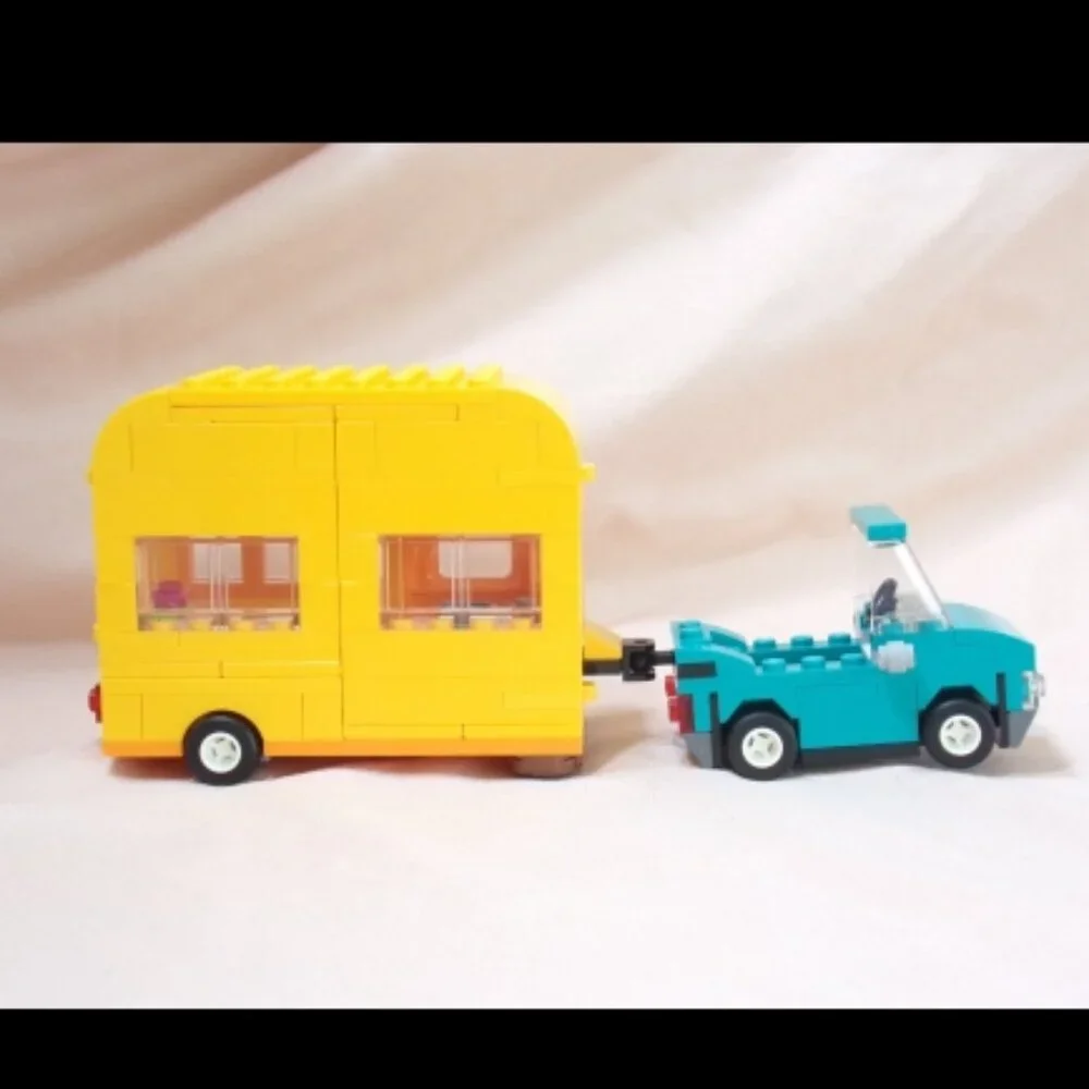 LEGO Animal Crossing 77054 Leif's Car & Live in Garden Trailer & Manual No Minis